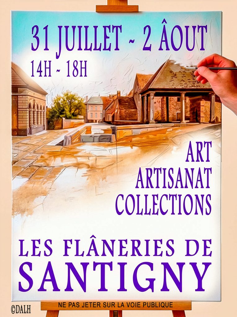 Affiche des Flâneries de Santigny 2026